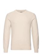 Arthur Knit Org Cotton Designers Knitwear Round Necks Cream J. Lindebe...