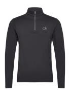 Newport Half Zip Sport Sweat-shirts & Hoodies Fleeces & Midlayers Blac...