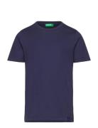 T-Shirt Tops T-shirts Short-sleeved Navy United Colors Of Benetton