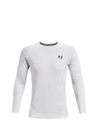 Ua Hg Armour Fitted Ls Tops T-shirts Long-sleeved White Under Armour