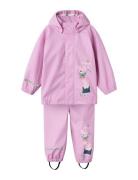 Nmfjane Peppapig Rain Set Fo Cplg Outerwear Rainwear Rainwear Sets Pin...