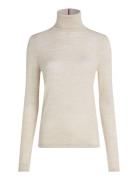 Merino Roll-Nk Sweater Tops Knitwear Turtleneck Cream Tommy Hilfiger