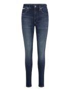 High Rise Skinny Bottoms Jeans Skinny Blue Calvin Klein Jeans