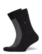 Th Men Sock 2P Irregular Herringb Underwear Socks Regular Socks Black ...