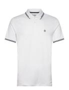 Org Intrlck Tipped P Tops Polos Short-sleeved White Original Penguin