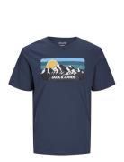 Jjpeak Tee Ss Crew Neck Jnr Tops T-shirts Short-sleeved Navy Jack & J ...