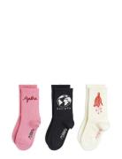 Agatha 3-Pack Socks Sokker Strømper Multi/patterned Mini Rodini