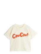 Coucou Sp Ss Tee Tops T-shirts Short-sleeved Cream Mini Rodini