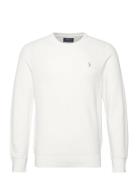 32/2 Cotton-Lsl-Plo Tops Knitwear Round Necks White Polo Ralph Lauren