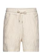 Terry Jacquard Shorts Bottoms Shorts Casual Cream GANT