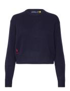 2/15 Wl/Ny/Cash Rws-Lsl-Plo Tops Knitwear Jumpers Navy Polo Ralph Laur...