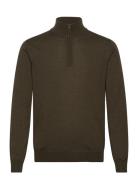 Kiyan Quarter Zip Sweater Tops Knitwear Half Zip Jumpers Green J. Lind...