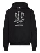 Handwritten Capital Hoodie Tops Sweat-shirts & Hoodies Hoodies Black B...