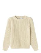 Nkfnajamaj Ls Knit Tops Knitwear Pullovers Beige Name It