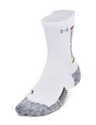 Ua Ad Run Cushion 1Pk Mid Sport Socks Regular Socks White Under Armour