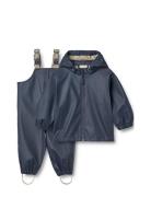 Rainwear Charlie Set Outerwear Rainwear Rainwear Sets Navy Wheat