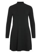 Vicomfy A-Line Rollneck Knit Dress/Pb/1 Dresses Knitted Dresses Black ...