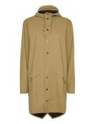 Long Jacket W3 Outerwear Rainwear Rain Coats Brown Rains