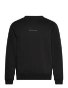 Monologo Crew Neck Tops Sweat-shirts & Hoodies Sweat-shirts Black Calv...