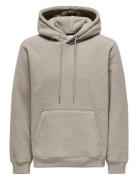 Onsemilio Reg Teddy Hoodie Sweat Vd Tops Sweat-shirts & Hoodies Hoodie...