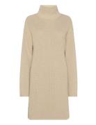 Chunky Loose Sweater Dress Kort Kjole Beige Calvin Klein Jeans