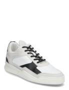 Low Top Ghost Paneled White / Black Lave Sneakers White Filling Pieces