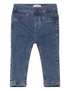 Drawstring Waist Jeans Bottoms Jeans Skinny Jeans Blue Mango