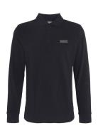 B.intl L/S Polo Shirt Tops Polos Long-sleeved Black Barbour