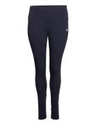 Essentials High Waist Logo Leggings Bottoms Leggings Blue Adidas Sport...