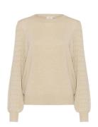 Kananna Pullover Tops Knitwear Jumpers Beige Kaffe