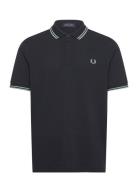 Twin Tipped Fp Shirt Tops Polos Short-sleeved Navy Fred Perry