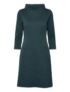 Kim Dogtooth Dress Knelang Kjole Blue Jumperfabriken