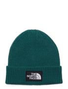 Kids Tnf Box Logo Cuffed Beanie Accessories Headwear Hats Beanie Green...