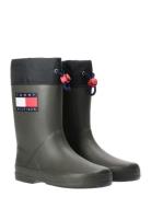 Toggle Drawstring Tommy Hilfiger Rain Boots Shoes Rubberboots High Rub...