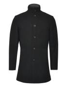 Bs Ontario Slim Fit Coat Ullfrakk Frakk Black Bruun & Stengade