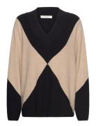 Rudiiw Intarsia Pullover Tops Knitwear Jumpers Beige InWear