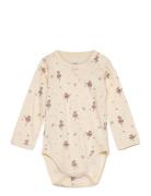 Hcbaloo - Bodysuit Bodies Long-sleeved Beige Hust & Claire