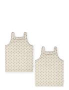 Esta Strap Top 2-Pack Tops T-shirts Sleeveless Cream That's Mine