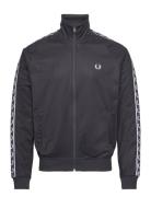 Contrast Tape Trk Jkt Tops Sweat-shirts & Hoodies Sweat-shirts Navy Fr...