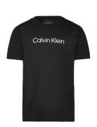 Inst. Logo Ss T-Shirt Tops T-shirts Short-sleeved Black Calvin Klein