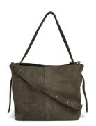 Suede Fraya Small Bag Bags Small Shoulder Bags-crossbody Bags Khaki Gr...