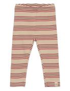 Legging Modal Multi Striped Bottoms Leggings Red Petit Piao