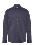 Bs Tyreke Slim Fit Shirt Tops Shirts Business Navy Bruun & Stengade