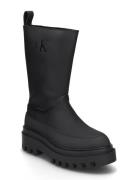 Flatform Rainboot High Mg R Regnstøvler Sko Black Calvin Klein