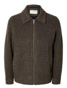 Slhkonrad Jkt Ulljakke Jakke Brown Selected Homme