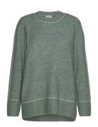 Frelise Pu 1 Tops Knitwear Jumpers Green Fransa