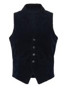 Corduroy Waistcoat Dressvest Navy Lindbergh