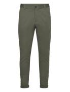 Superflex Knitted Cropped Pant Bottoms Trousers Chinos Green Lindbergh