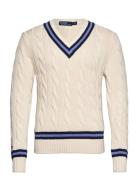 The Iconic Cricket Sweater Tops Knitwear V-necks Multi/patterned Polo ...