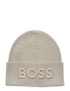 Afox_R Accessories Headwear Beanies Beige BOSS